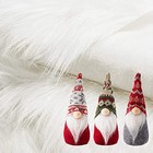 6 Sheets Artificial Fur Fabric Square Patches- 10     10  Shaggy Faux Fur White