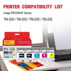 Pfi-120 Ink Tank Set 5-pack  130-ml  Compatible For Canon Tm-205 Tm-305 Tm-300