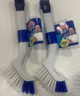 Lot Of 2 Mr  Clean Tile   Grout Stiff Bristle Scrub Cleaning Brush New