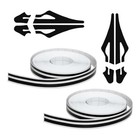 2 Rolls  32ft Car Vinyl Pinstriping Tape Stripe Decal  Diy Car Body Side Black