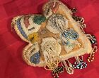 Rare Antiq Native American Beaded Pin Cushion Mohawk Indian Glens Falls Ny 1910