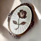 Arne Nordlie Sterling Rose Brooch 925s Oslo Norway Camphor Glass Signed Vintage