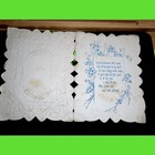 Antique Victorian Valentine Card Die Cut Lace Cherub Gilded Victorian Scrap Art