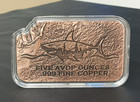 5oz Shark Bait Colorized Copper Bar In Custom Capsule