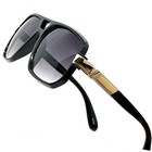 Men Sunglasses Black Lens Designer Shades Fashion Classic Hip Hop Rapper Square