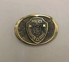 Grafton Wisconsin Police Belt Buckle  Tarnished 