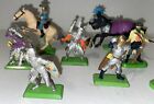 Vintage Britains Lot Of 11 Deetail Soldiers Cowboys Knights Horses Metal Figures