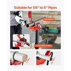 Uimoso Chain Vise With Hitch Mount Plate For 1 8-5 Inch Pipe Clamping