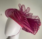 Kentucky Derby Hat Carriage Tea Party Wedding Royals Fascinator Butterfly Pink