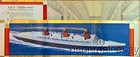Original 1930 s Cunard R m s  Queen Mary Large Folding Brochure In French