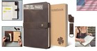 Elegant Refillable Genuine Leather Journal - Handmade A5 Writing Notebook Set