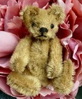 Rare Sweet Early Antq C 1900s Steiff Miniature Golden Bear 3 5    Nice No Id