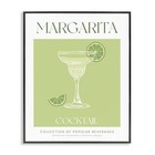  Minimal Margarita Cocktail Giclee Art Design By 24l  X 30w  Black Framed
