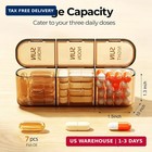Weekly Pill Organizer 3x A Day  Detachable 7 Day Pill Box 3 Times A Day With Moi
