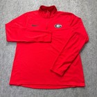 Georgia Bulldogs Nike 1 4 Zip Pullover Men L Red Running Dri-fit B140