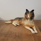 Rare Vintage Jema Large Ceramic Collie Dog Made In Holland