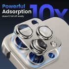 For Iphone 15 Pro Max 15 Pro Plus Metal Glass Camera Lens Full Cover Protector
