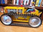 Very  Nice Vintage 1942 Marx  Tin Litho Caterpillar Diesel Wind Up  Farm Tractor