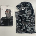 New Nike Pro Therma-fit Hyperwarm Hood Ski Mask Balaclava Gray Camo -us Stock