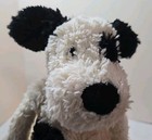 Jellycat 12    Bashful Puppy Dog White Cream Black Eyes Stuffed Animal Plush Toy