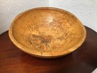 Antique Parrish Wooden Dough Bowl 12    Primitive Farmhouse Kitchen Rustic America