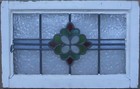 Pretty Abstract Midsize Old English Leaded Stained Glass Window 23 5  X 15 