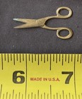 Antique Brass Dressmaker s Scissors Pre-1930 Original Sewing Tool Miniature