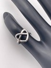 925 Sterling Silver Infinity Heart Love Ring Size 3 Adjusts Pinky Toe 1953