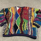 Vintage Coogi Sweater Xl  fits Xl 2xl  Australia 3d Knit Cosby V-neck Aa17
