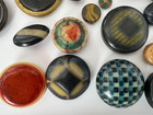 Vtg 1920 s  Unique Old Plastic Celluloid Bakelite  Buttons Art Deco Lot Of 47