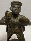 Vintage Indian Brass Four-armed Hanuman Statue Hindu Deity 5 25    12 2 Oz