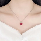 New Heart Ring Earrings Necklace  Jewelry Sets For Women Gift