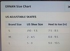 Ernan Inline Roller Skates Adjustable Black Blue Light Up Wheels Large 5-8 New