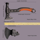 Tactical Tomahawk Axe Survival Hatchet Camping Hammer Full Tang Sheath 13 2 Inch