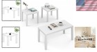 Living Room Table Set Of 3 Coffee Tables End Tables Modern Rectangular Style