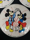 Vintage Walt Disney Mickey Mouse And Minnie Buttons 3 5  Set Of 5