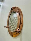 Nautical 16 aluminum Copper Antique Porthole Mirror Maritime Ship s Decorative