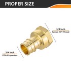 Efield 5 To100 Pack Pex A 3 4  X 3 4  Female Npt Adapter Expansion Brass Fitting