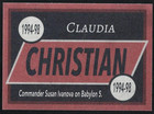 Claudia Christian Autograph Signed Novelty Card Babylon 5 The Russian Spirit - 3