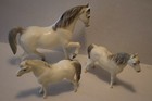 3 Vtg Breyer Classics Prince Arabian Stallion Glossy Alabaster White Model Horse