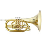 Jupiter Jmp1000m Key Of F Lacquered Brass Body Marching Mellophone W  Case