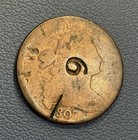 1807 Draped Bust Large Cent     Counterstamped    6        Historic Early Copper