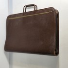 Vintage Us Military Brown Leather Briefcase Document Case Leather Specialty Co