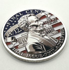The Final Cent Tribute Rip 232 Years  philadelphia Penny   2d Flat  Coin Medal