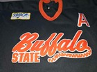 Vtg Buffalo State Bengals Game Worn Used Ccm Hockey Jersey