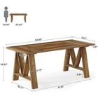 Farmhouse Dining Table Made From Sturdy Particleboard