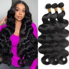 16-20 Inch Body Wave Human Hair Bundles - 100  Unprocessed Brazilian Extensions