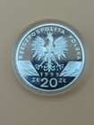 Poland Silver Proof 20 Zlotych 1999 Wolves