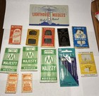 Lot Of 13 Antique Vintage Needle Advertising Packets With Needles England