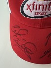 Carl Edwards Martin Truex Jr Joey Logano Signed 2015 Las Vegas Victory Lane Hat